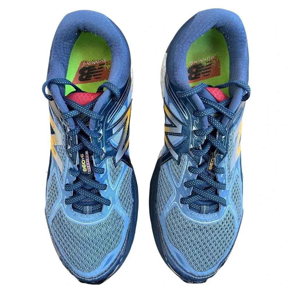 New Balance 860v6 Running Shoes Sneakers Mens Size 10 Blue Workout Training Gym - Picture 8 of 13